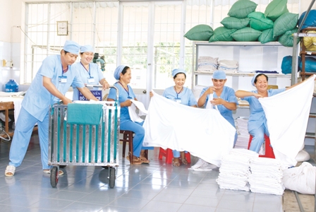 Quy trình xử lý đồ vải tại khoa phòng