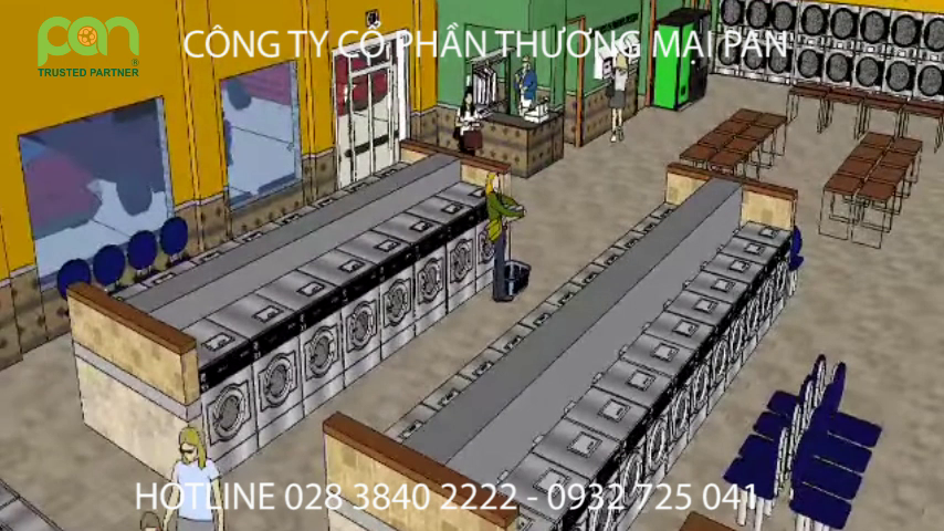 Thiết kế nhà giặt công nghiệp