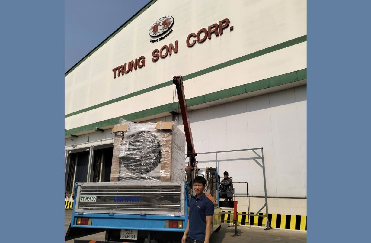 Bàn giao hệ thống giặt sấy công nghiệp cho nhà máy Trung Sơn – Tây Ninh