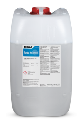 Turbo Detergent Ecolab – Nước giặt chính công nghiệp
