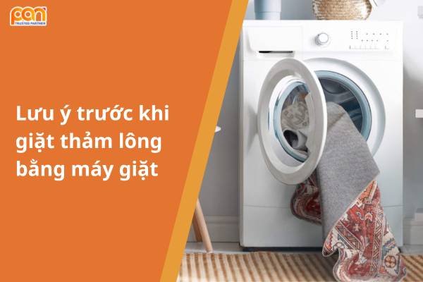 Lưu ý trước khi giặt thảm lông bằng máy giặt