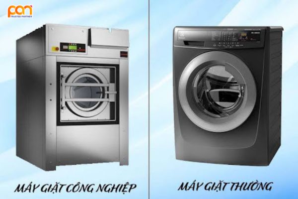 máy giặt công nghiệp khác gì máy giặt thường